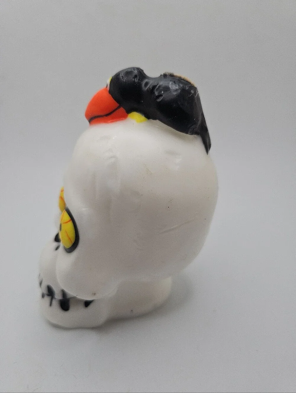 Vintage Skull & Crow Halloween Novelty Candle